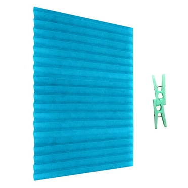 Furenl Pleated Window Shades, Household Cordless Blind Light Filtering Fabric Pleated Shade for Balcony Cafe Window Bathroom Curtain 35.4 X 59 Inch