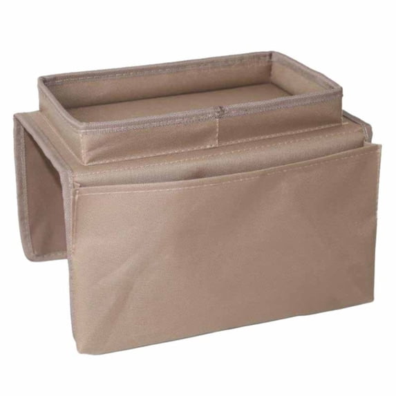 Furenl Sofa Armrest Organizer, Sofa Armrest Organizer with Cup Holder Tray Chair Arm Tv Remote Holder for Recliner Couch Armchair Caddy Bedside Storage Pockets Bag