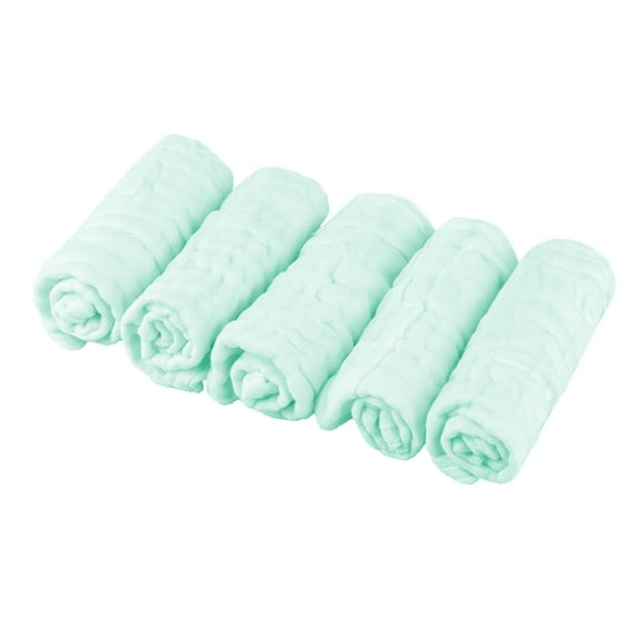 Furenl Soft Absorbent Face Towel, 5Pc Soft Face Washcloth Muslin Towel for Sensitive Skin