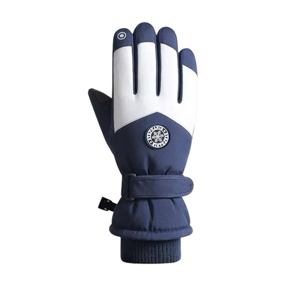 Furenl Winter Ski Snow Gloves, Thick Fleece Lined Winter Cycling Gloves for Men - Plus Size, Windproof and Water-Resistant Cold Weather Gear