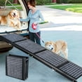 thumbnail image 1 of Furggis 67" Foldable Dog Ramps Large Dogs, Dog Car Ramp with Non-Slip Rug Surface, Pet Ramp Stairs Portable,Dog Steps for Medium & Large Dogs Up to 220 LBS Get Into a Car, SUV & Truck, 1 of 7