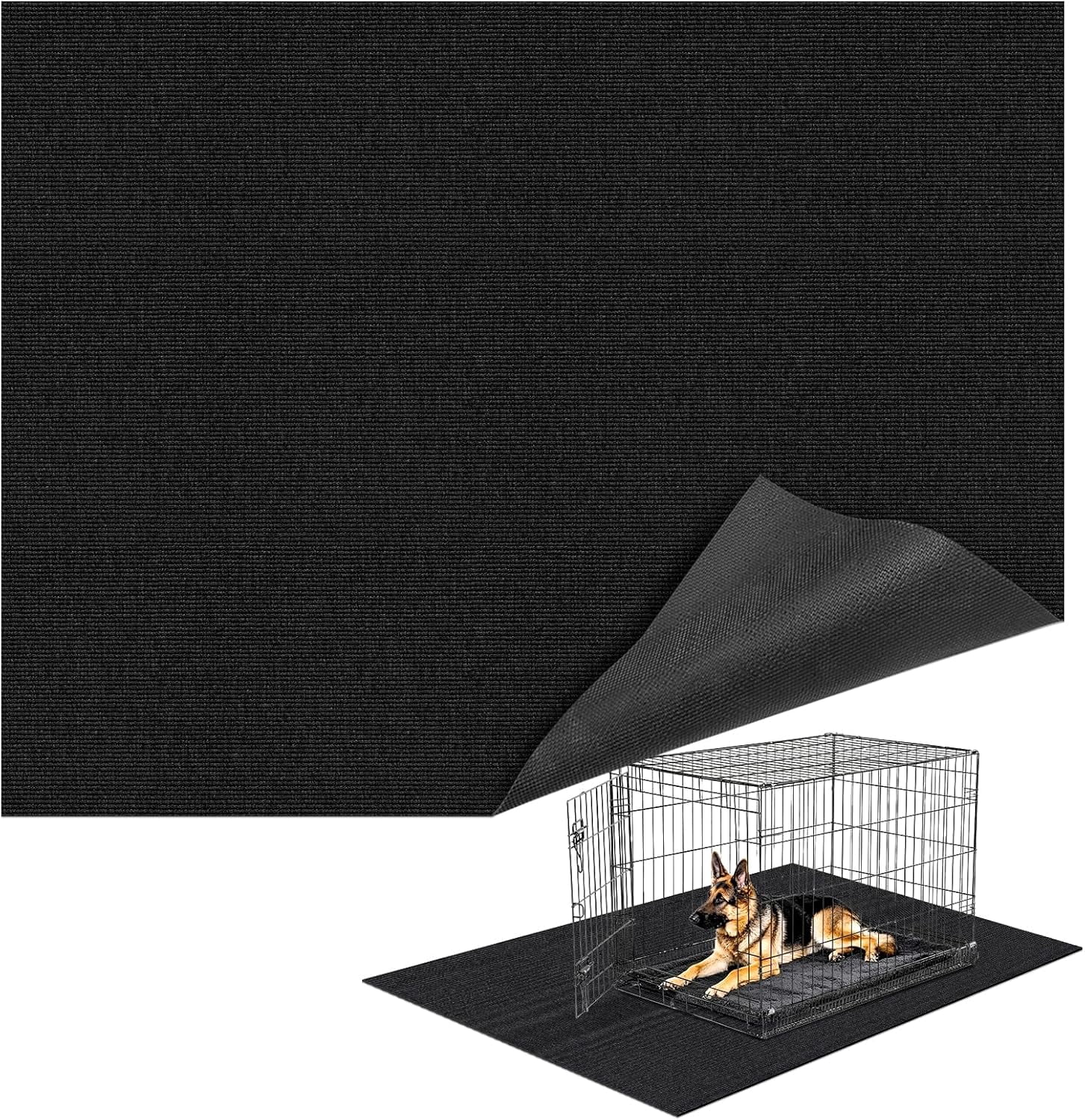 Furggis Dog Playpen Mat, Washable Pee Pad for Dogs, Reusable Puppy Pad for Training, Whelping, Housebreaking, Incontinence, and Crate/Kennel, 60x72in, Gray