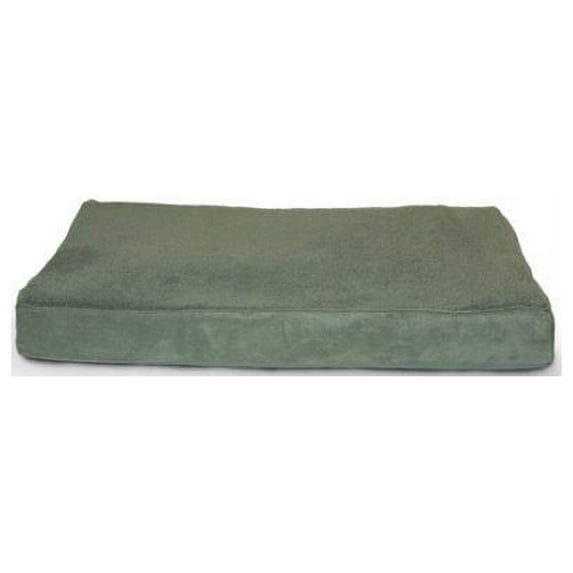 Furhaven 32342084 Snuggle Terry & Suede Deluxe Ortho Mat - Forest Medium Pet Bed