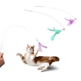 thumbnail image 1 of Furhaven Dizzy Kitty Feather Pole Wand Cat Toys - Pastel (Lavender/Mint), Set of 2 Dizzy Kitty - Pastel (Lavender/Mint) Set of 2 Wand Toy, 1 of 10