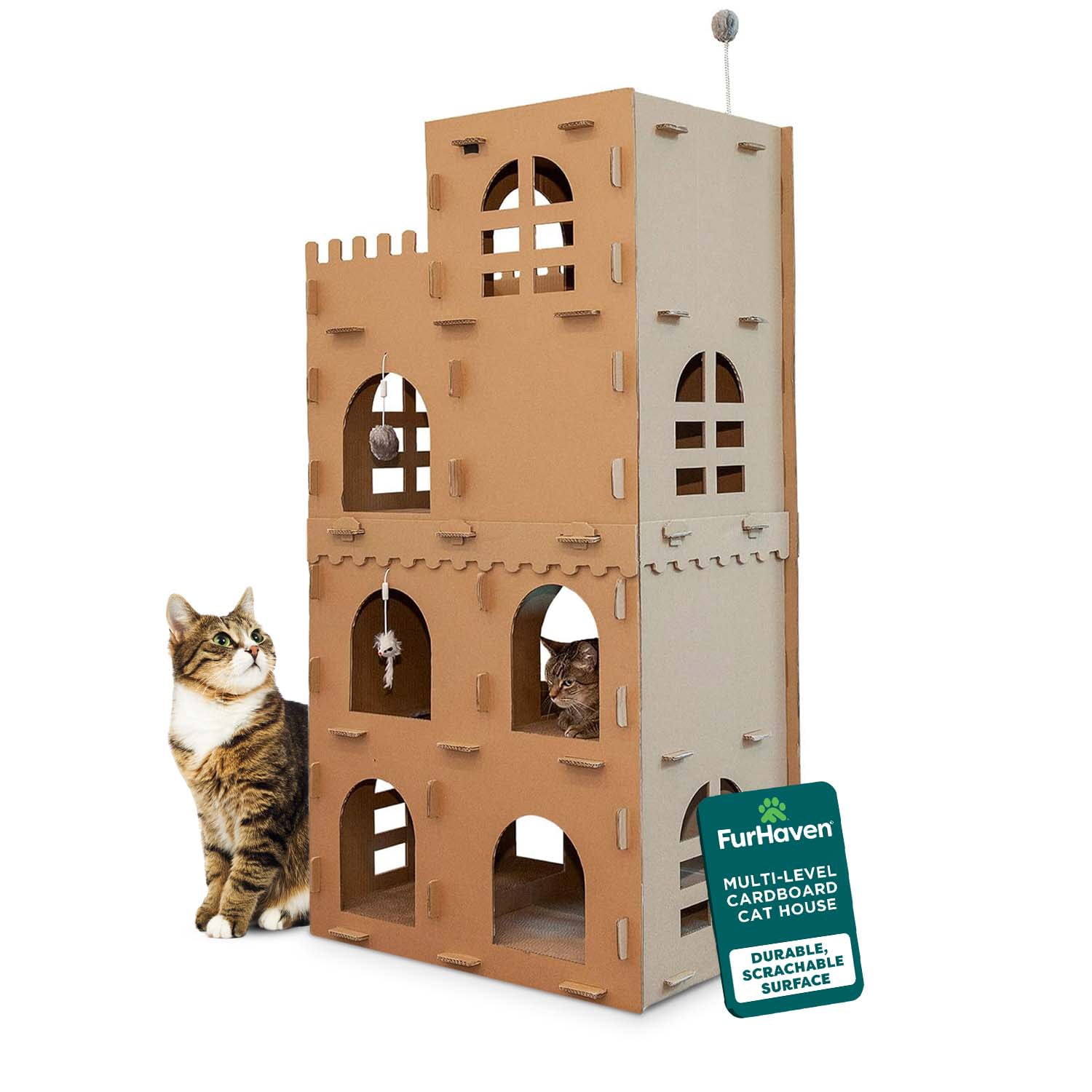FH High Castle Tower Corrugated Cat Scratcher
