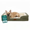 thumbnail image 1 of Furhaven Pet Products Medium Nest-Top Perfect Comfort Sofa Orthopedic Ped Bed, 30"x20", Green, 1 of 8