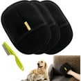 thumbnail image 1 of Furhero Electrostatic Gloves Pet Hair Removal, Reusable Double-Sided Grooming Gloves Pets for Dogs & Cats, for Carpet, Sofa, Bed, Clothes(Style-B-3pcs), 1 of 7