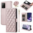 thumbnail image 1 of Furiet Wallet Case for Samsung Galaxy Note 20 Ultra 5G with Tempered Glass Screen Wrist/Shoulder Strap, Card Slot Phone Cover for Note20 Plus Notes 20Ultra Note20+ U + 20+ Twenty Not S20 Rose Gold, 1 of 8