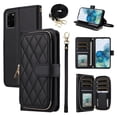 thumbnail image 1 of Furiet Wallet Case for Samsung Galaxy S20 Plus S20+ 5G with Wrist Strap, Crossbody Shoulder Strap, Leather Stand Phone Cover with 9+ Card Slots for S20+5G S20plus 20S + S2O S 20 20+ G5 Women Black, 1 of 9