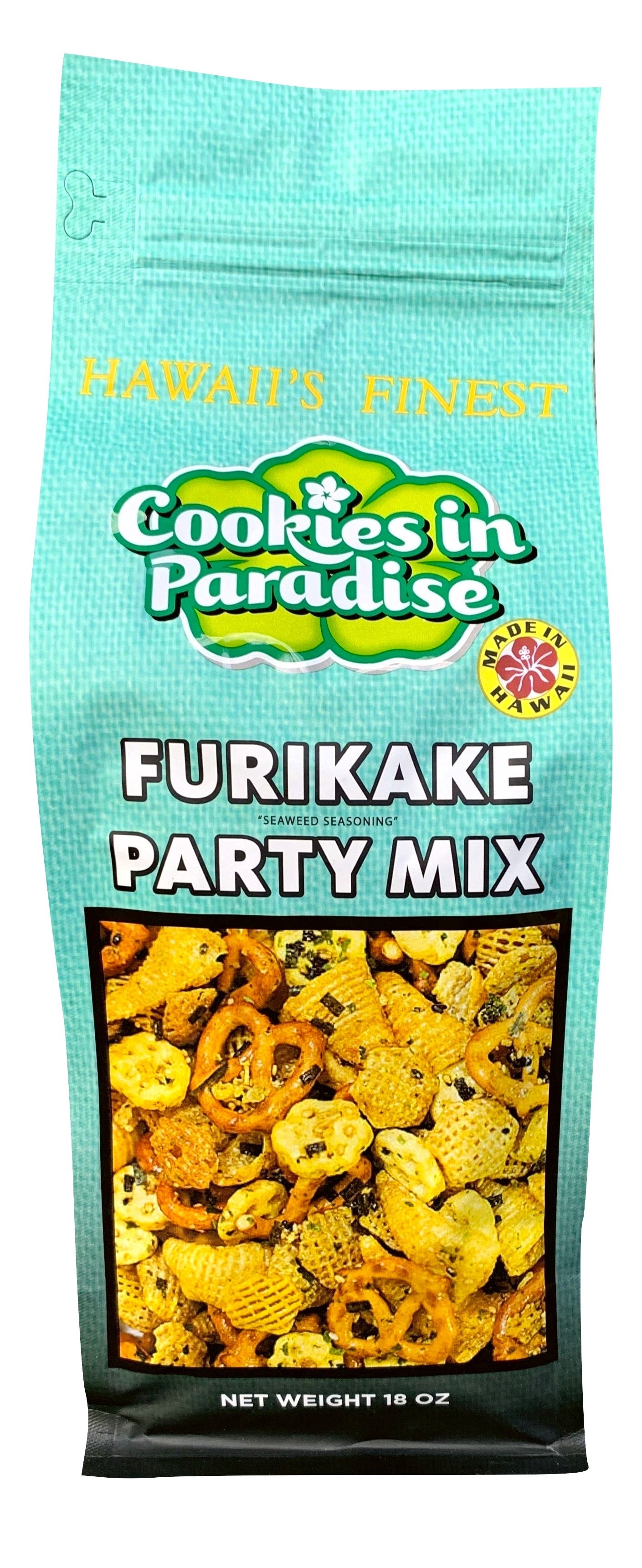 Furikake Party Mix- Sweet & Salty Island Snack, Cookies in Paradise