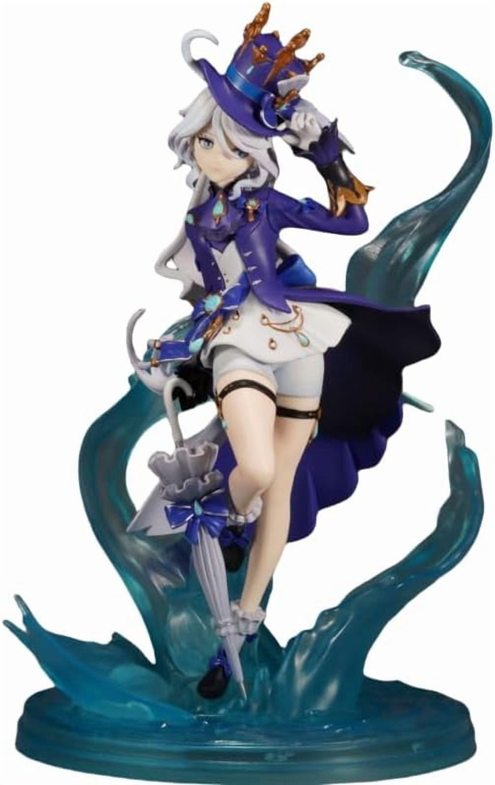 Furina Figure Canonicals Furina Water God Anime Figures 24cm/9.4inch PVC Handmade Anime Character Statue Model Decoration Gifts