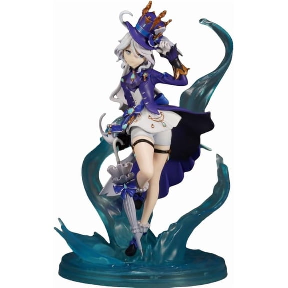 Furina Figure Canonicals Furina Water God Anime Figures 24cm/9.4inch PVC Handmade Anime Character Statue Model Decoration Gifts