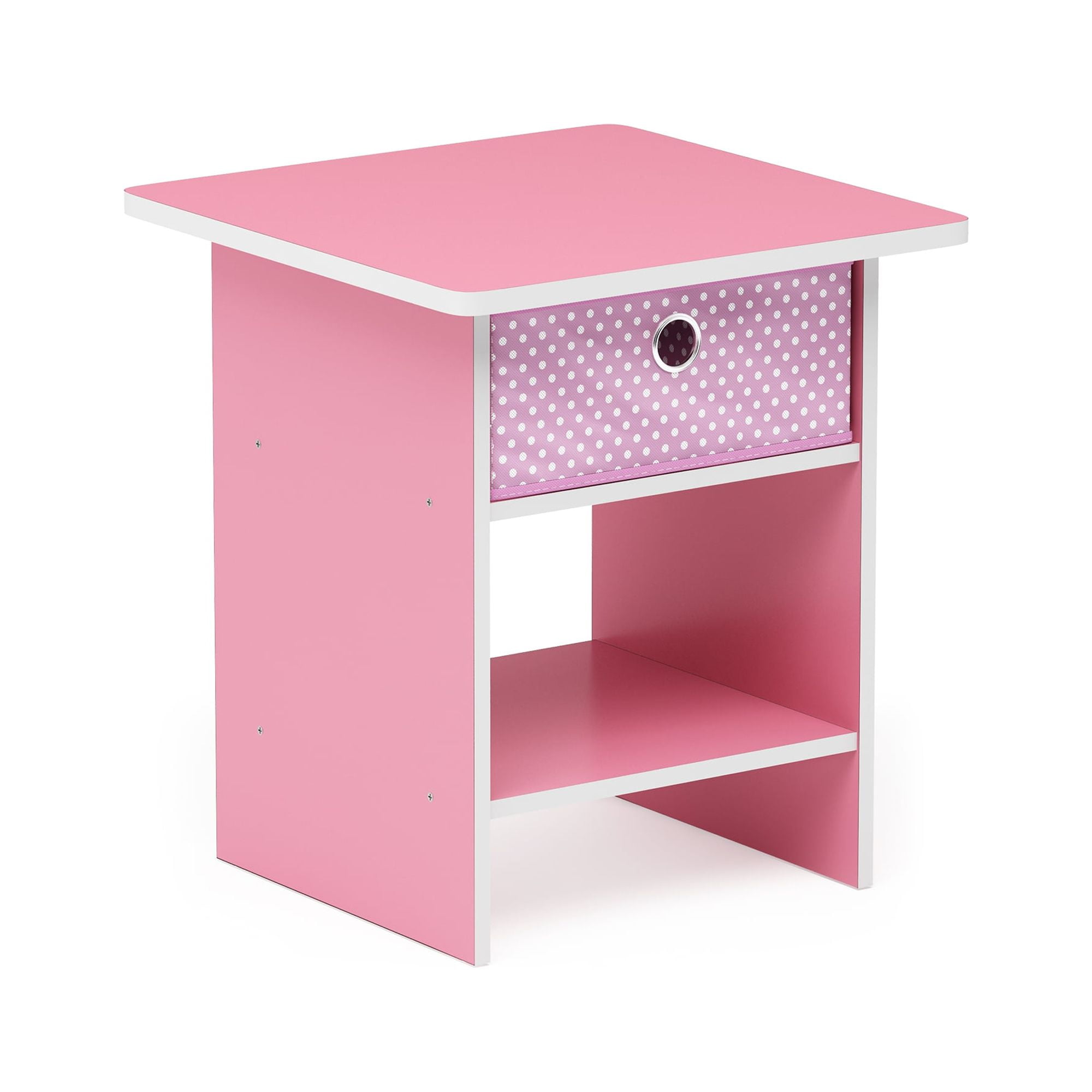 Furinno 10004 End Table/ Night Stand Storage Shelf with Bin Drawer