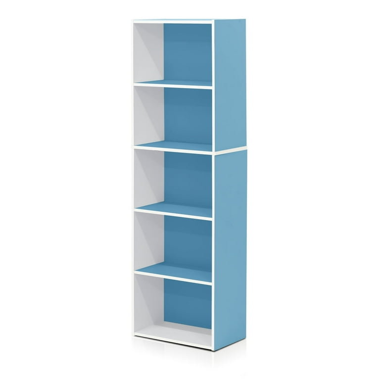 Furinno 11055 5 Tier Reversible Color Open Shelf Bookcase
