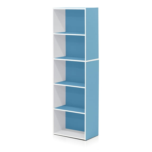 Furinno 11055 5-Tier Reversible Color Open Shelf Bookcase