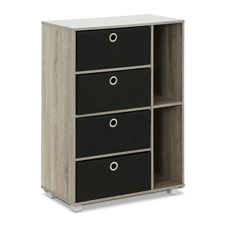 Furinno 11159 Multipurpose Storage Cabinet with 4 Bin - Type Drawers