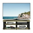 thumbnail image 1 of Furinno 11191 THE Entertainment Center TV Stand, Brown Marble/Black, 1 of 2