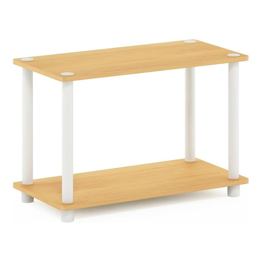 Furinno 11250 Turn-N-Tube 2-Tier No-Tools Shelf End Table Plant Stand