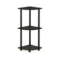 thumbnail image 1 of Furinno 12077EX/BK Turn-n-Tube Multipurpose 3-Tier Corner Shelf, Espresso/Black, 1 of 8