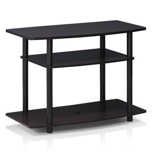 Furinno Turn-N-Tube 3-Tier TV Stand, Dark Walnut