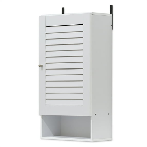 Furinno 16072WH Indo Wide Wall Mounted Cabinet, White