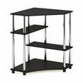 Furinno 16098AMSS TurnNTube Space Saving Corner Desk with Shelves