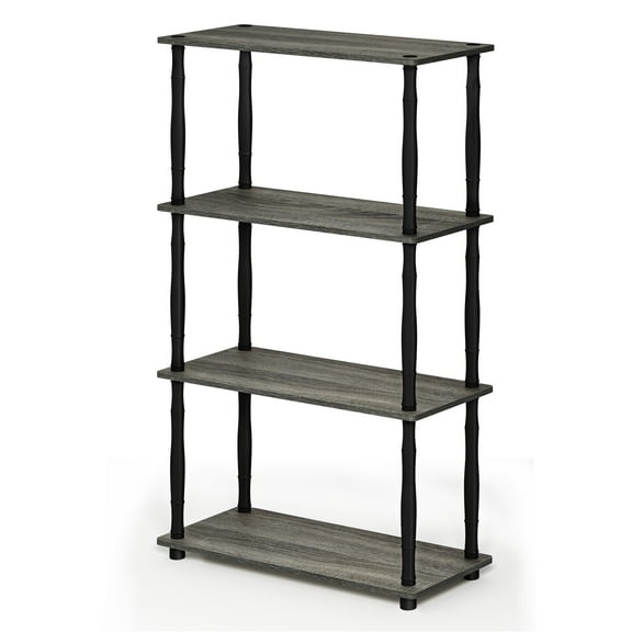 Furinno 18034 Turn-N-Tube 4-Tier Multipurpose Shelf Display Rack