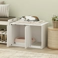 thumbnail image 1 of Furinno Peli Small Litter Box Enclosure, Solid White, 1 of 8