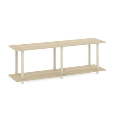 Furinno 22086BHOBE Turn-N-Tube No Tools Modern Rectangle Side Table, Bauhaus Oak & Beige