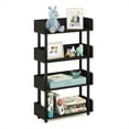 thumbnail image 1 of Furinno Turn-N-Tube 4-Tier Freestanding Multipurposes Display Rack in Espresso, 1 of 5