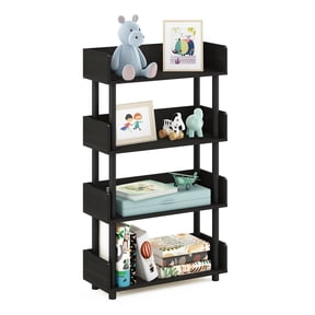 Furinno TURN-N-TUBE 4-Tier Freestanding Multipurposes Display Rack in Espresso