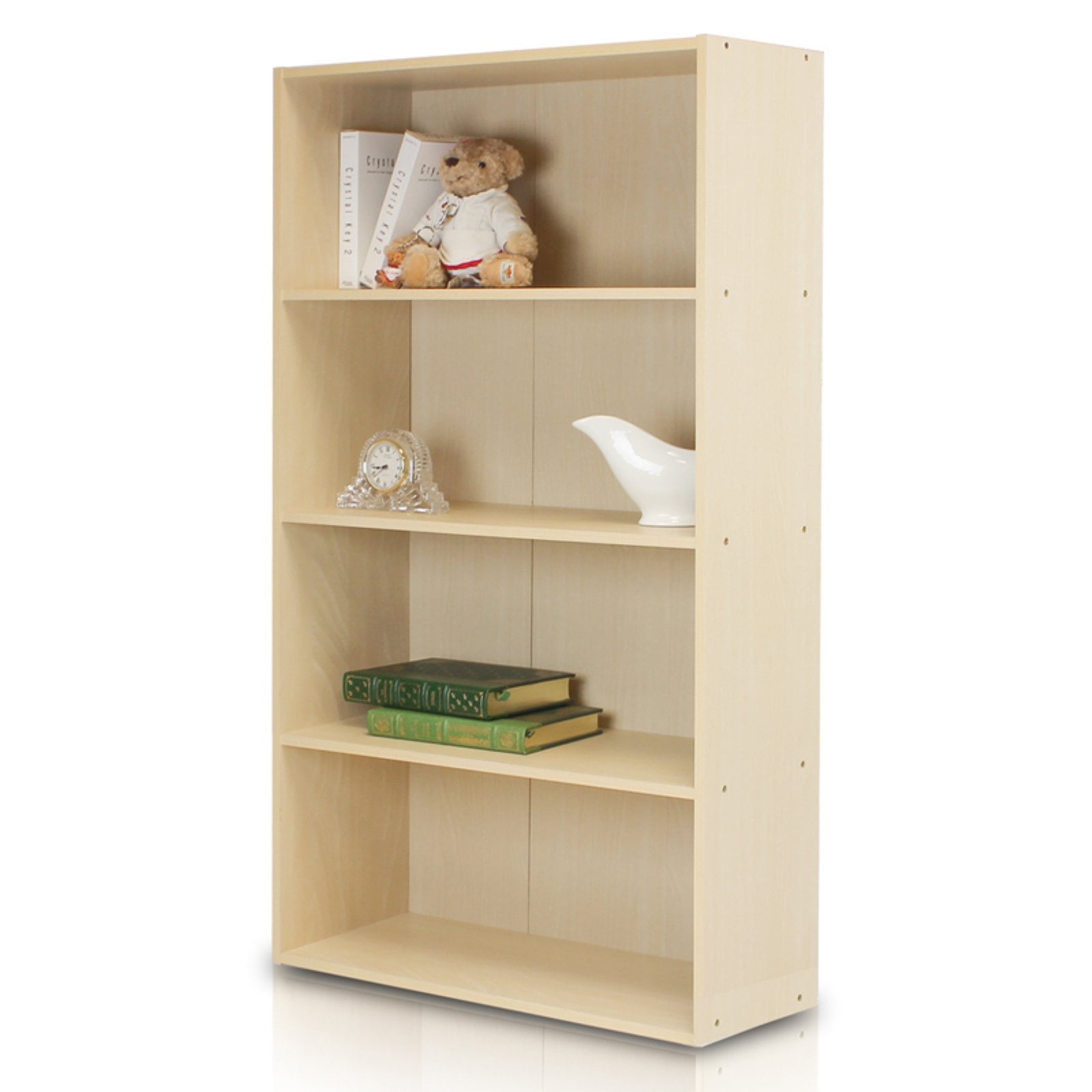 Beaumont Heavy Duty Beige 4-Tier Laminated Wood Shelving Unit