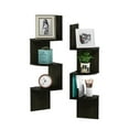 thumbnail image 1 of Furinno 3 Tier Wall Mount Floating Corner Radial Shelf, Set of 2, 1 of 6
