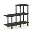 thumbnail image 1 of Furinno 31.5"W x 11.61"D x 27.83"H 3-Shelf Freestanding Shelves, Espresso and Black, 1 of 5