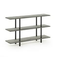 thumbnail image 1 of Furinno 47.24"W x 11.61"D x 27.83"H 3-Shelf Decorative Shelves, French Oak Gray and Black, 1 of 3
