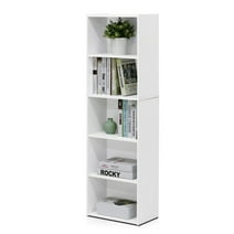 Furinno 5 Tier Reversible Open Shelf Bookcase