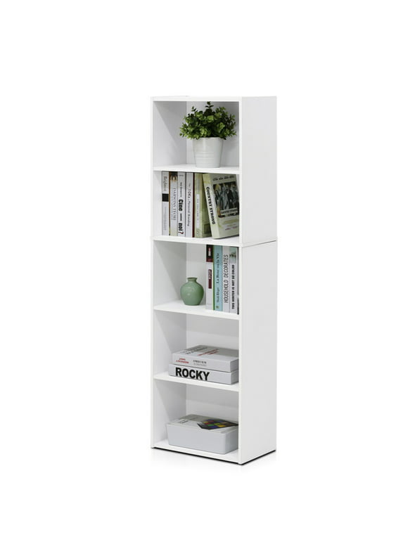 Furinno 5 Tier Reversible Open Shelf Bookcase