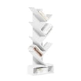 thumbnail image 1 of Furinno 7-Tier Tree Book Shelf with Bottom Shelf, White Bookshelf, Tree Bookcase, 8.4 x 16.9 x 46.2, for Living Room, Bedroom, Home Office, Plain White, 1 of 5