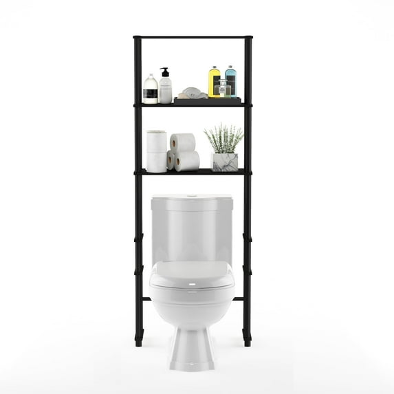 Furinno 99763 Turn-N-Tube Toilet Space Saver with 3 Shelves
