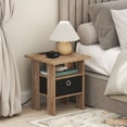 thumbnail image 1 of Furinno ANDREY Nightstand, Charging Station Night Stand with Storage Bin, End Table, Side Table, Bedside Table with USB and Type-C Charging Port, for Living Room, Bedroom, Flagstaff Oak, 1 of 5