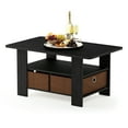 thumbnail image 1 of Furinno Andrey Coffee Table with Bin Drawer, Americano/Medium Brown 11158AM/MBR, 1 of 6