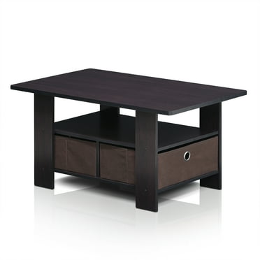 Furinno Andrey Coffee Table with Bin Drawer, Multiple Colors