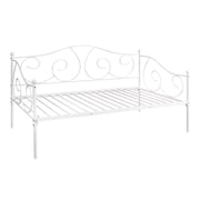 Furinno Angeland Carca Metal Daybed, Twin Size, White