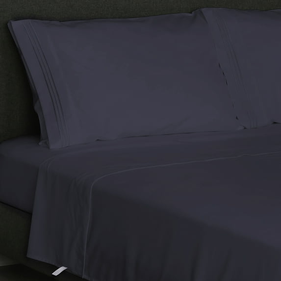 Furinno Angeland Vienne 3-Piece Microfiber Bed Sheet Set, Twin, Navy Blue