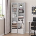 thumbnail image 1 of Furinno BASIC 12-Cube Open Shelf 12 x 32 x 71inches in White, 1 of 6