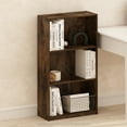 thumbnail image 1 of Furinno Basic 3-Tier Bookcase Storage Shelves, Amber Pine, 1 of 6
