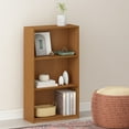 thumbnail image 1 of Furinno Basic 3-Tier Bookcase Storage Shelves, Natural Oak, 1 of 6