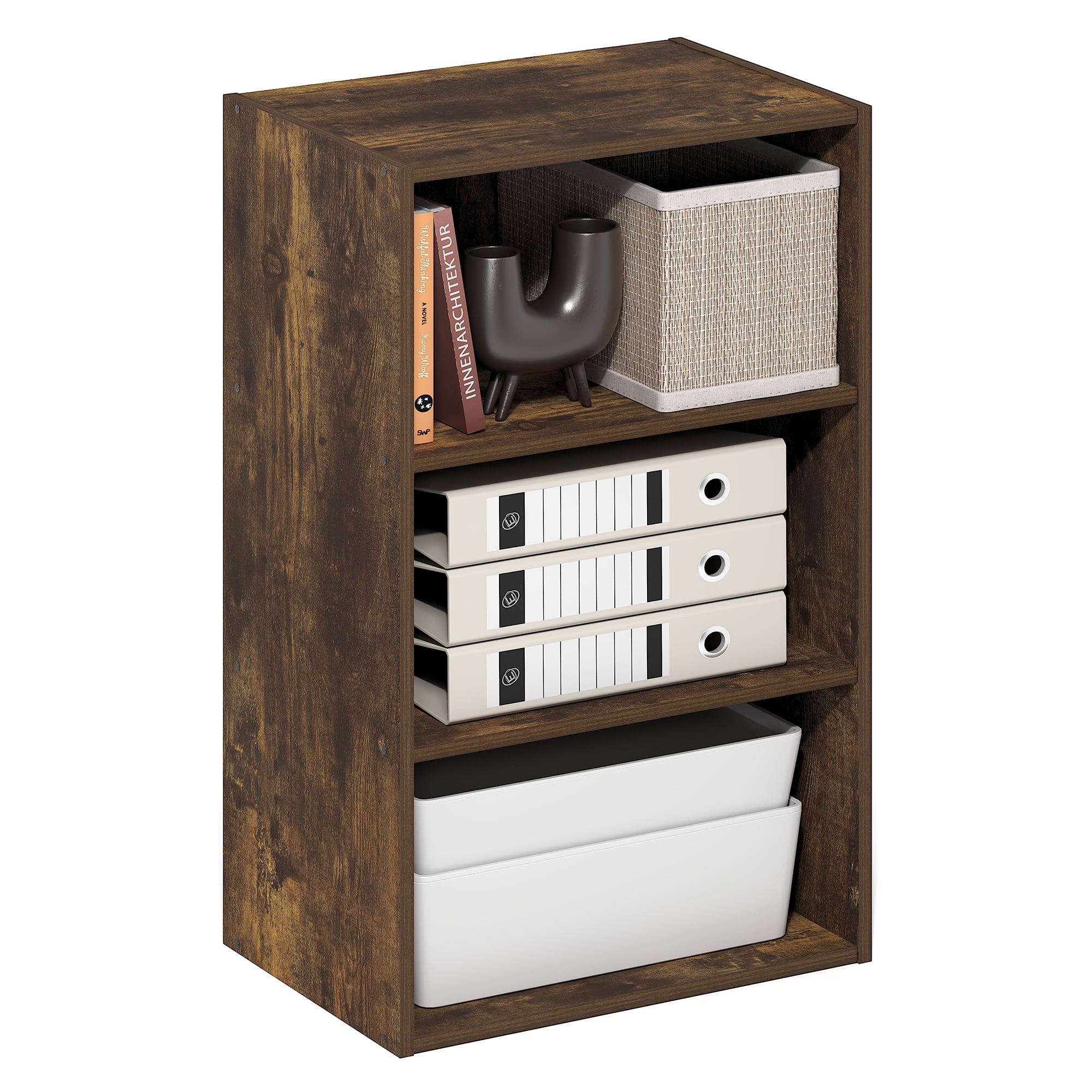 REGAL 2235 ブラウン　24EE *美品* Furinno, Bookshelf, 11x17x26 open shelf, Amber Pine - Walmart.com