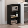 thumbnail image 1 of Furinno Basic 3-Tier Open Shelf Bookcase, Bookshelf, Storage Organizer, 7 x 17 x 26, Espresso, 1 of 6