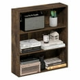 thumbnail image 1 of Furinno Basic 3-Tier Open Shelf Bookcase, Bookshelf, Storage Organizer, 7 x 24 x 26, Amber Pine, 1 of 4